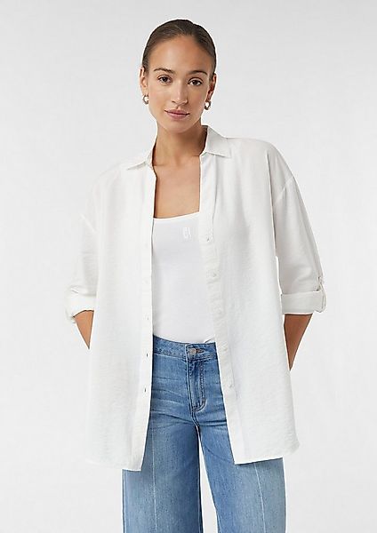 comma Langarmbluse Bluse Longbluse aus Viskosemix günstig online kaufen