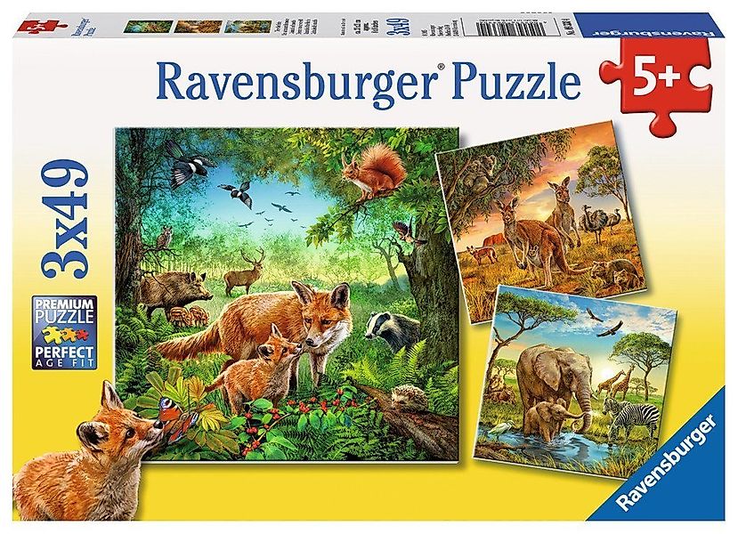 Ravensburger Puzzle 3 x 49 Teile günstig online kaufen