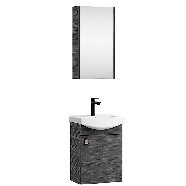 Planetmöbel Badmöbel-Set Badmöbel-Set mit Spiegelschrank 45cm günstig online kaufen