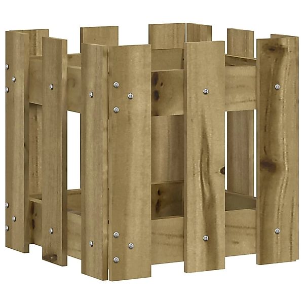 vidaXL Pflanzkübel Latten-Design 30x30x30 cm Kiefernholz Imprägniert 832446 günstig online kaufen