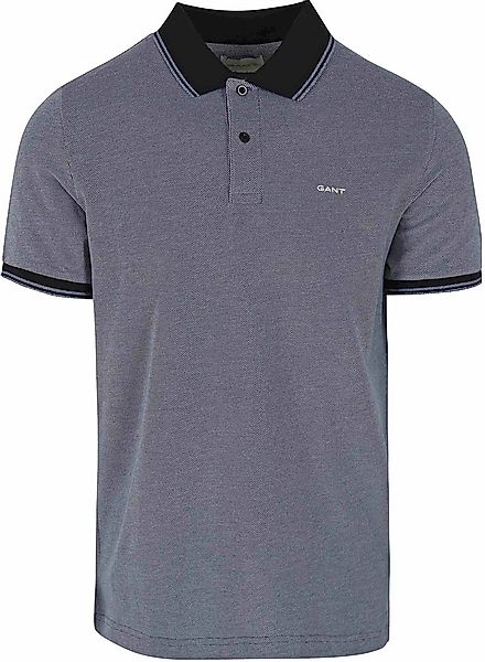 Gant Shield Oxford Piqué Poloshirt Navy - Größe M günstig online kaufen