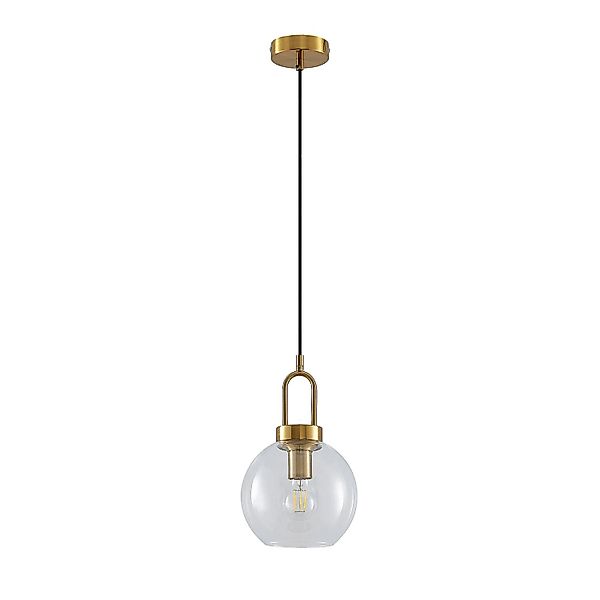 Lucande Pendelleuchte Nalian 9627673 Retro Vintage Antik in Gold Messing au günstig online kaufen