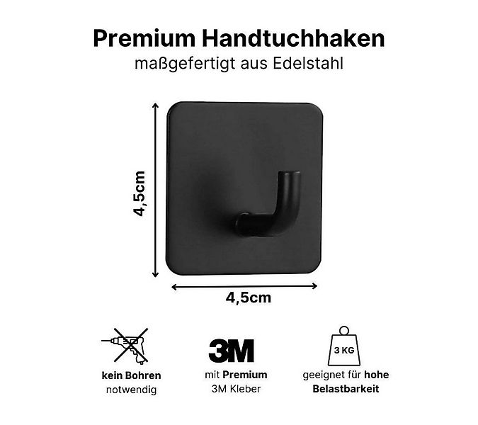 LIVINA HOME Handtuchhaken Haken selbstklebend Bad und Küche, Handtuchhalter günstig online kaufen