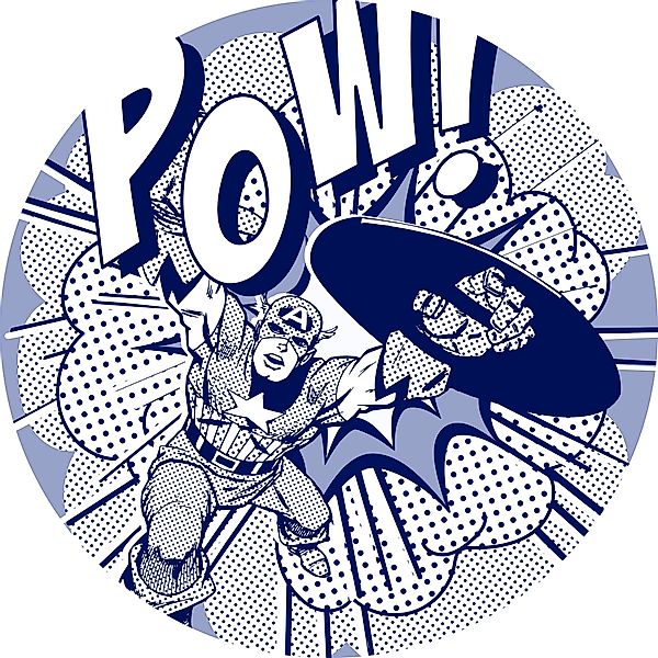 Komar Wandtattoo »selbstklebendes Vlies - Captian America Pow - Größe 125 x günstig online kaufen