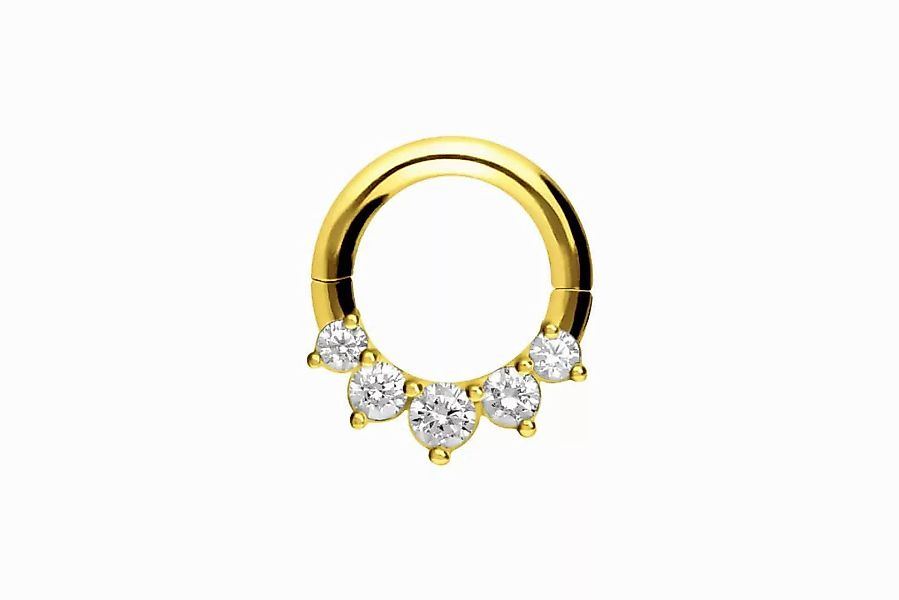 PIERCINGLINE Piercing-Set 18 Karat Gold Segmentring günstig online kaufen