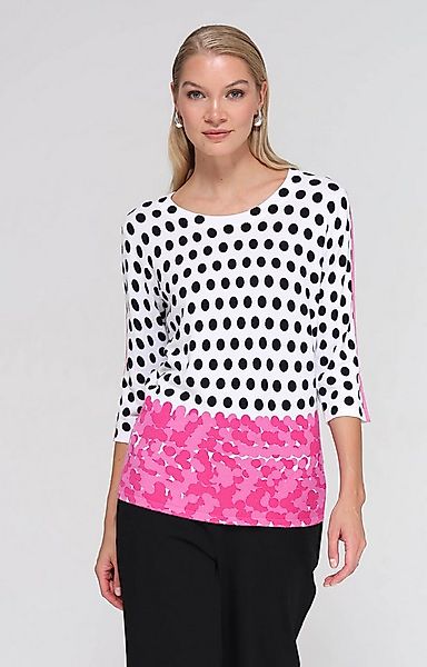 Passioni 3/4 Arm-Pullover mit Punkte-Print und Streifendetails günstig online kaufen