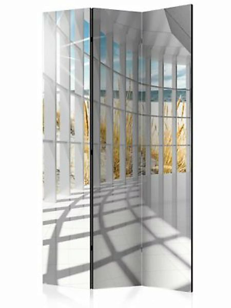 artgeist Paravent Seaside Bastion [Room Dividers] beige-kombi Gr. 135 x 172 günstig online kaufen