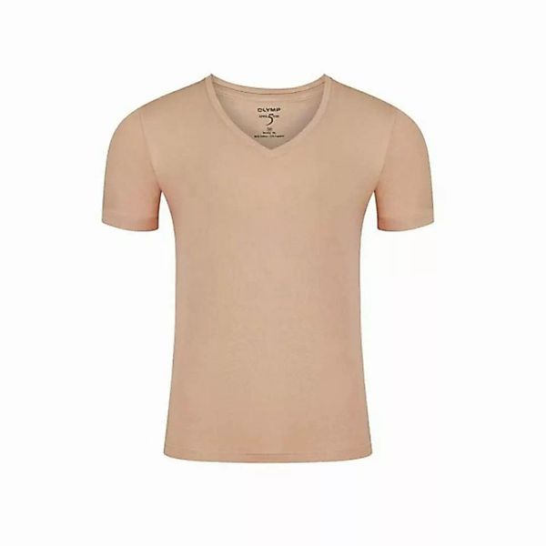 OLYMP T-Shirt mittel-braun Modern fit (1-tlg) günstig online kaufen