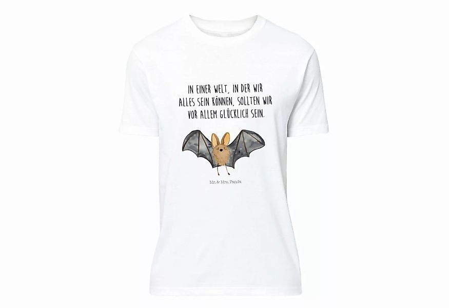 Mr. & Mrs. Panda T-Shirt Fledermaus Flügel - Weiß - Geschenk, Lustiges T-Sh günstig online kaufen