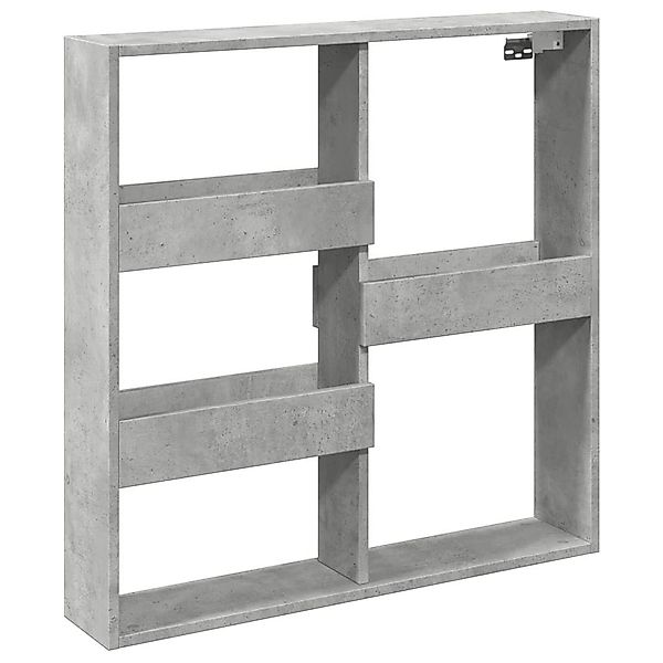 vidaXL Regal Wandschrank Betongrau 80x15x80 cm günstig online kaufen