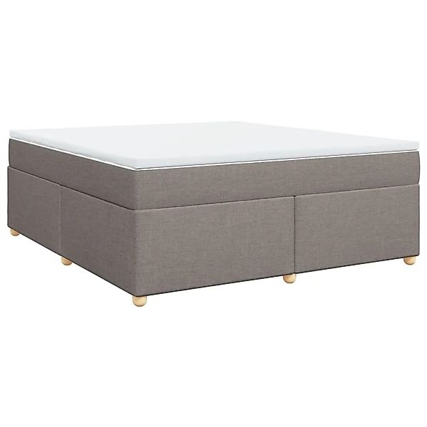 vidaXL Boxspringbett mit Matratze Taupe 180x200 cm Stoff 3285398 günstig online kaufen