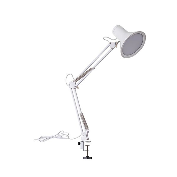 Lindby LED Klemmleuchte Undra 10019768 Dimmbar in Weiß aus Metall 1-flammig günstig online kaufen