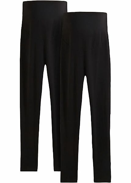 bonprix Umstandsleggings aus Baumwollmix mit Elasthan, mit breitem Jerseybu günstig online kaufen
