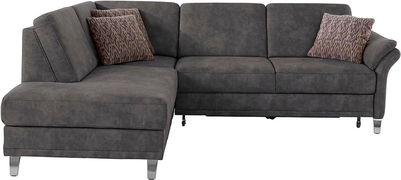 sit&more Ecksofa »Clio L-Form«, wahlweise mit Bettfunktion und Bettkasten, günstig online kaufen