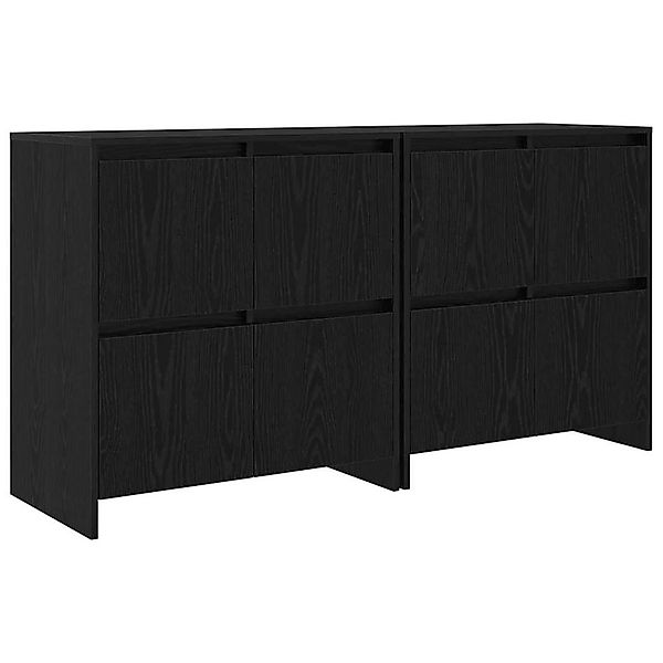 vidaXL Sideboards 2 Stk Schwarz Eichen-Optik 70 x 41 x 75 cm 3393514 günstig online kaufen