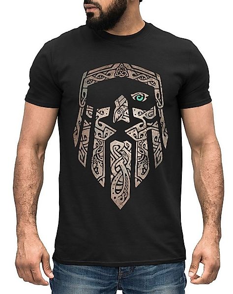 Neverless Print-Shirt Herren T-Shirt Odin Gott Valhalla Wikinger Nordmänner günstig online kaufen