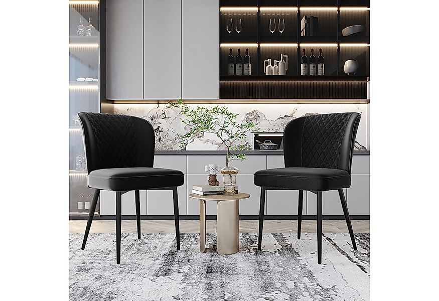 Flieks Esszimmerstuhl (2 St), 2er Set Polsterstühle Wohnzimmerstuhl mit Rüc günstig online kaufen