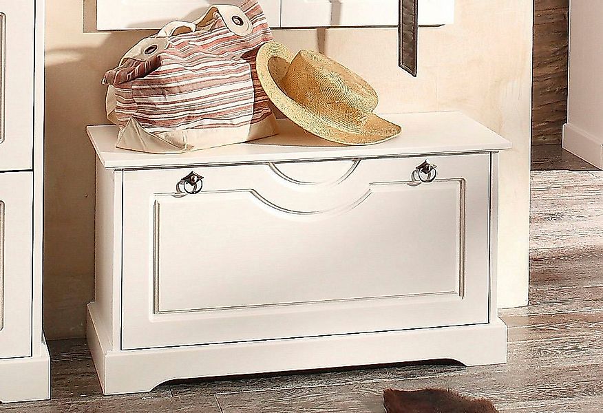 Home affaire Schuhtruhe Klera, Breite 81 cm, aus massiver Kiefer, FSC®-zert günstig online kaufen