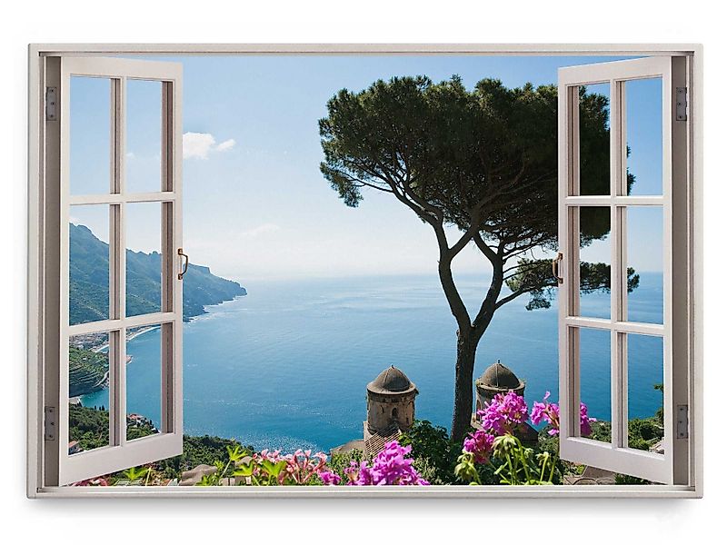 Sinus Art Leinwandbild Wandbild 120x80cm Fensterbild günstig online kaufen