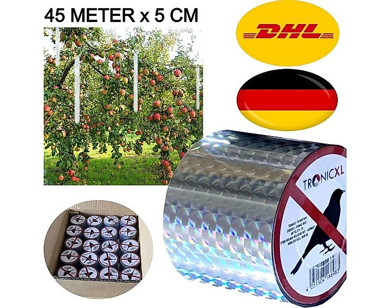 TronicXL Vogelabwehr-Windspiel Vogelschutzband Vogelabwehr Band Vogelschutz günstig online kaufen