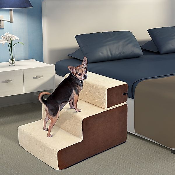 PawHut Haustiertreppe 3 Stufen Hundetreppe Katzentreppe günstig online kaufen