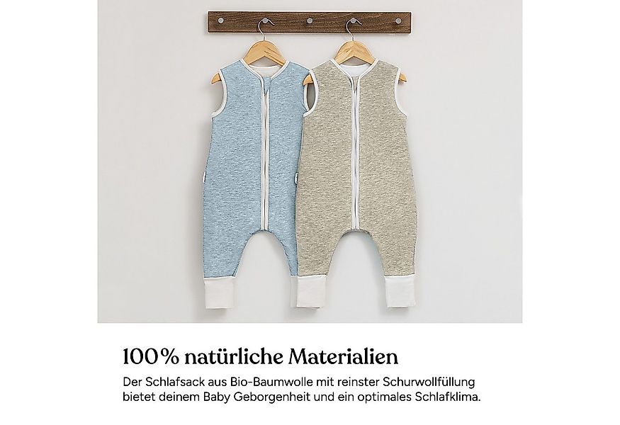Ehrenkind Babyschlafsack Ganzjahresschlafsack mit Beinen und Wollfüllung, 1 günstig online kaufen