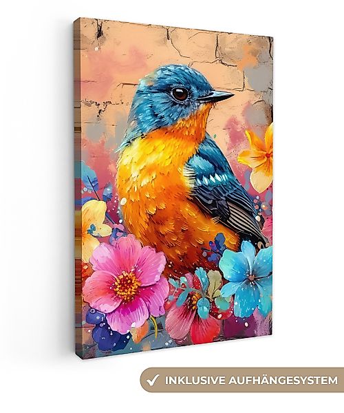 OneMillionCanvasses® Leinwandbild Graffiti - Vogel - günstig online kaufen