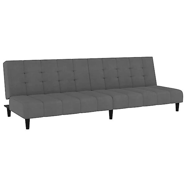 vidaXL Schlafsofa 2-Sitzer Dunkelgrau Samt 375764 günstig online kaufen