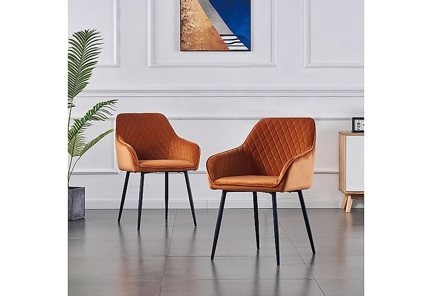 JYMTOM Esszimmerstuhl mit stabilen Beinen aus massivem Metall und Gummibein günstig online kaufen