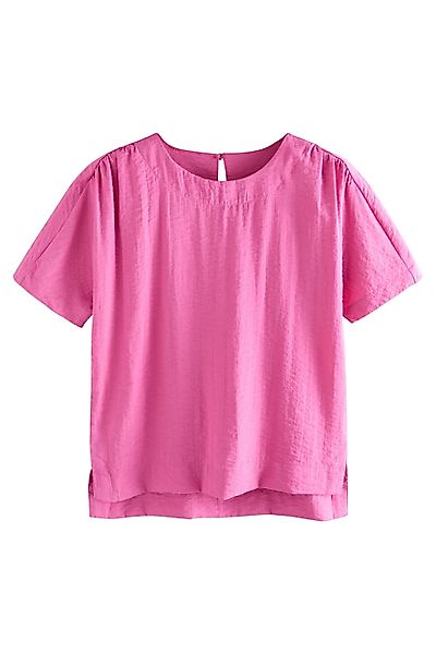 Next T-Shirt Kastiges T-Shirt aus Strukturmaterial günstig online kaufen