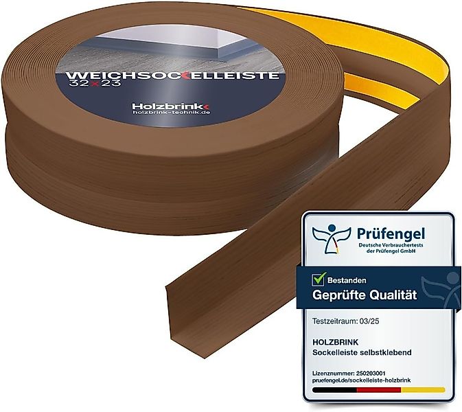 HOLZBRINK Sockelleiste HOLZBRINK selbstklebend PVC 32x23mm, 1 m, L: 100 cm, günstig online kaufen