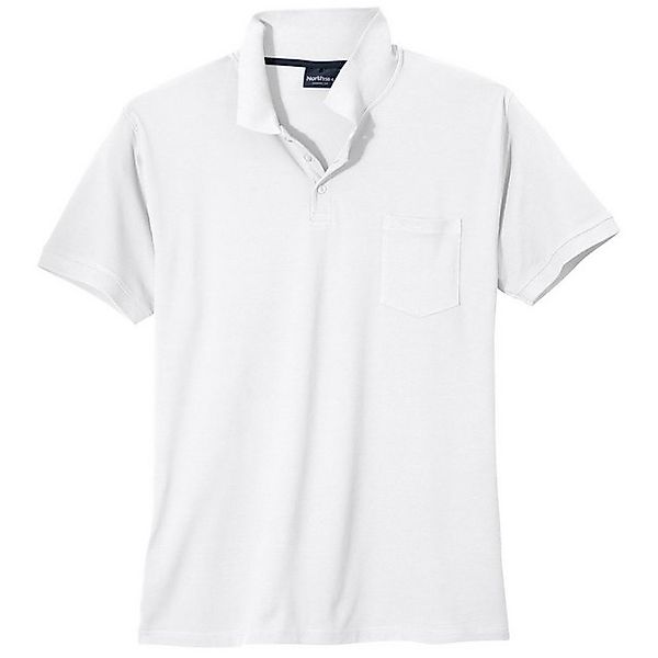 north 56 4 Poloshirt North Latitude Poloshirt weiß Übergröße günstig online kaufen