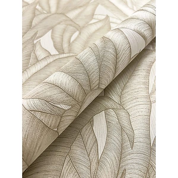 Newroom Vliestapete Zaida Creme Dschungel Modern FSC® günstig online kaufen
