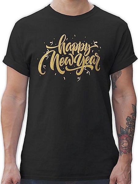 Shirtracer T-Shirt Happy New Year I Frohes Neues Jahr I Silvester I Jahresw günstig online kaufen