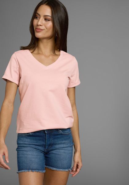 Laura Scott Longshirt (2-er Pack) V-Ausschnitt günstig online kaufen