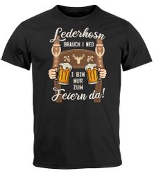 MoonWorks Print-Shirt Herren T-Shirt Trachtenshirt Lederhosen günstig online kaufen
