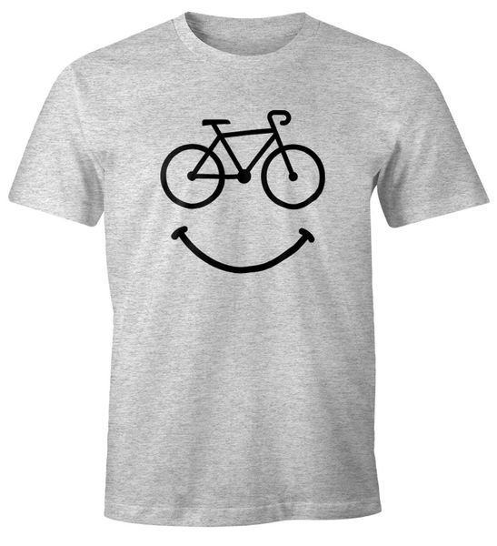 MoonWorks Print-Shirt Fahrrad Herren T-Shirt Smile günstig online kaufen