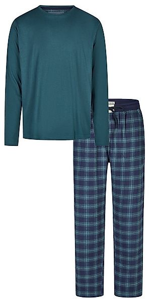 Phil & Co. Schlafanzug Herren Pyjama mit Flanell Hose (2 tlg) Baumwolle günstig online kaufen