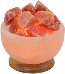 HIMALAYA SALT DREAMS Salzkristall-Tischlampe Salzkristallschale, Leuchtmitt günstig online kaufen