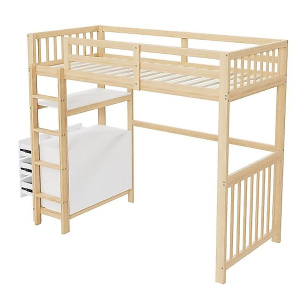 Gotagee Hochbett Multifunktionsbett Einzelbett Holzbett Kinderbett Sicherhe günstig online kaufen