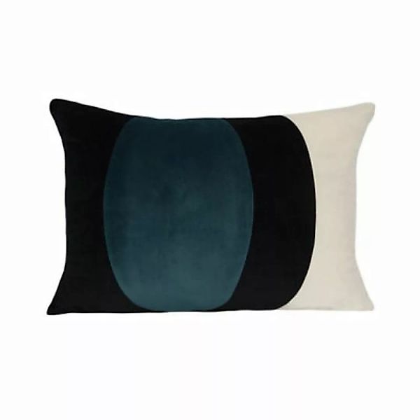 Kissen Lune textil blau / Velours - 55 x 40 cm - Maison Sarah Lavoine - Bla günstig online kaufen