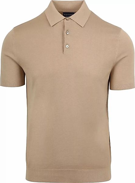 Suitable Knitted Poloshirt Beige - Größe L günstig online kaufen