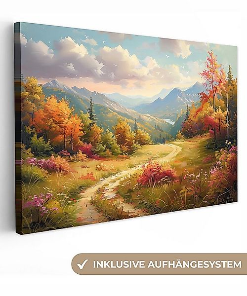 OneMillionCanvasses® Leinwandbild Landschaft - Illustration - Natur, Fotodr günstig online kaufen