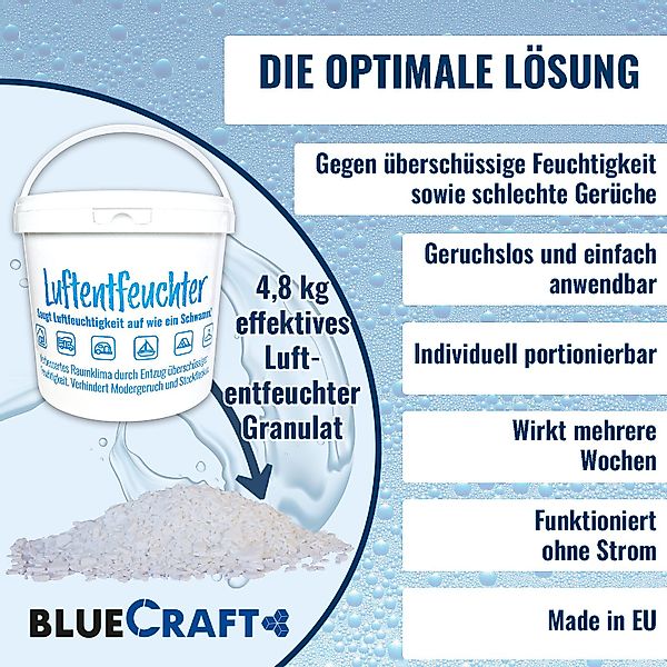 BlueCraft Luftentfeuchter Nachfüllpack Granulat 2x 4,8 günstig online kaufen