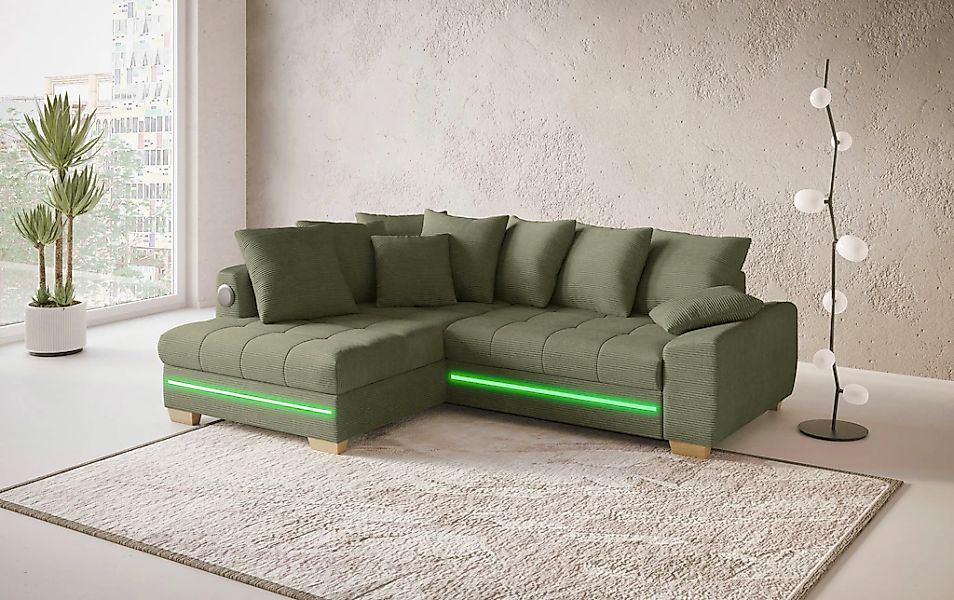 Mr. Couch Ecksofa "Nikita II, L-Form", RGB-LED, Bluetooth-Soundsystem, wahl günstig online kaufen