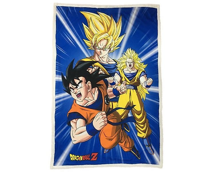 Wohndecke Dragon Ball Z Sherpa-Fleece-Decke 100x150cm, Dragon Ball, Geschen günstig online kaufen