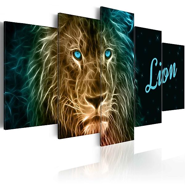 Wandbild - Gold lion günstig online kaufen
