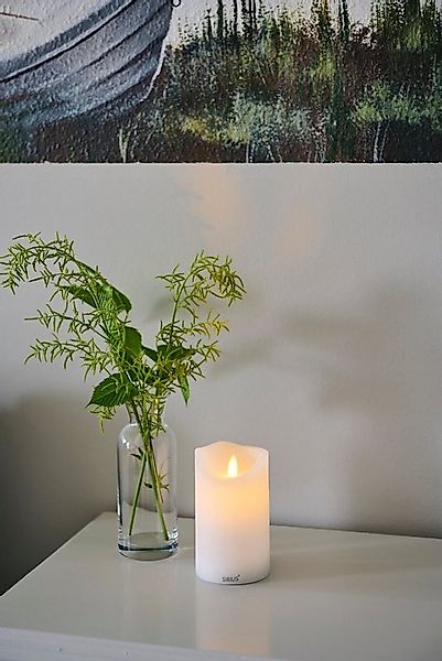 Sirius Home A/S LED-Kerze Sara flackernde Flamme 7,5cm Durchmesser wiederau günstig online kaufen