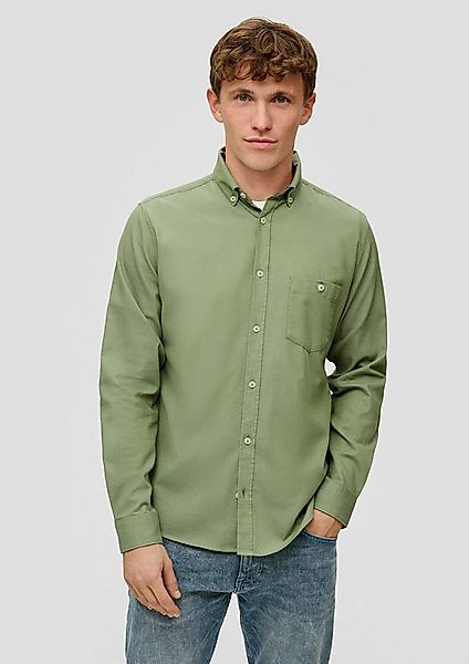 s.Oliver Langarmhemd Hemd Slim: Langarmhemd mit aufgesetzter Brusttasche günstig online kaufen