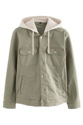 Next Jeansjacke Denim-Jacke mit Kapuze (1-St) günstig online kaufen